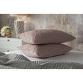 Blush - Front - Belledorm Lisbon Chevron Continental Pillowcase