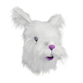 White-Purple - Front - Bristol Novelty Unisex Adults Faux Fur Rabbit Mask