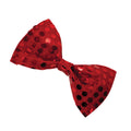 Red - Back - Bristol Novelty Sequin Bow Tie