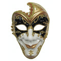 Black-White-Gold - Front - Bristol Novelty Unisex Adults Full Face Man Mask