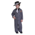 Grey-Black - Front - Bristol Novelty Childrens-Boys Gangster Boy Costume