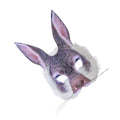 Grey - Back - Bristol Novelty Adults Unisex Bunny Face Mask