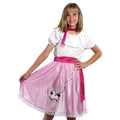 White-Pink - Back - Bristol Novelty Childrens-Girls 50s Teeny Bopper Costume