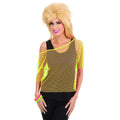 Yellow - Front - Bristol Novelty Womens-Ladies 80s Mesh Top