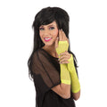 Yellow - Front - Bristol Novelty Unisex Adults Fingerless Fishnet Gloves (1 Pair)