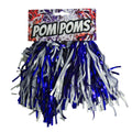 Blue-White - Back - Bristol Novelty Pom Poms (Pair)