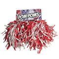 Red-White - Back - Bristol Novelty Pom Poms (Pair)