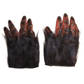 Brown - Back - Bristol Novelty Unisex Adults Hairy Hands (1 Pair)