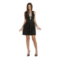 Black - Front - Bristol Novelty Womens-Ladies Lace Up Skeleton Dress