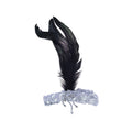 Silver-Black - Front - Bristol Novelty Unisex Adults Feather headband