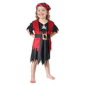 Black-Red-White - Front - Bristol Novelty Girls Skull And Cutlasses Pirate Costume