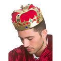 Gold-Red - Back - Bristol Novelty Unisex Faux Gem Kings Crown