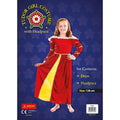 Red-Gold - Back - Bristol Novelty Girls Tudor Dress And Headpiece Costume