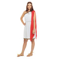 White-Red-Gold - Front - Bristol Novelty Womens-Ladies Toga Costume