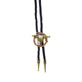 Black-Brass - Back - Bristol Novelty Cowboy Bootlace Tie