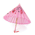 Pink - Front - Bristol Novelty Silk Parasol With Wooden Handle