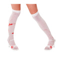 White - Front - Bristol Novelty Womens-Ladies Blood Splat Stockings