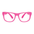 Pink - Front - Bristol Novelty Unisex Plastic Glasses - No Lens