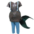 Silver-Blue - Back - Bristol Novelty Childrens-Kids Step In Mermaid Costume