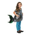 Silver-Blue - Front - Bristol Novelty Childrens-Kids Step In Mermaid Costume