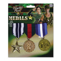 Multicoloured - Back - Bristol Novelty Fake Military Medals (Pack Of 3)