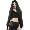 Black - Back - Bristol Novelty Unisex Long Wig