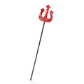 Black-Red - Front - Bristol Novelty Sequin Devil Fork