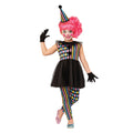 Black - Front - Bristol Novelty Children-Kids Quarter Sawn Clown Girl Costume