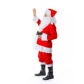 Red-White - Back - Bristol Novelty Unisex Adults Fur Complete Christmas Santa Costume