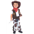 Brown - Front - Bristol Novelty Toddler Cowboy Costume