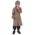 Brown - Front - Bristol Novelty Boys Long Detective Coat Costume