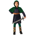 Green-Black - Front - Bristol Novelty Girls Saxon Girl Costume