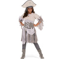 Black-White-Grey - Front - Bristol Novelty Childrens Girls Ghostly Pirate Costume