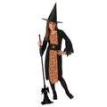 Black-Orange - Front - Bristol Novelty Girls Economy Witch Costume