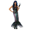 Black-Blue-Green - Front - Rubies Womens-Ladies Queen Of The Dark Sea Costume