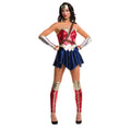 Red-Blue - Front - Wonder Woman Womens-Ladies Justice League Costume