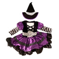 Purple-Black - Back - Bristol Novelty Childrens-Kids Witch Costume