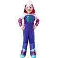 Blue-Pink-White - Front - Spidey And His Amazing Friends Childrens-Kids Deluxe Ghost-Spider Costume