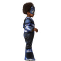 Blue-Black - Side - Spidey And His Amazing Friends Childrens-Kids Black Panther Costume