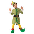 Green-Yellow - Front - Elf Boys Buddy Elf Costume
