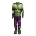 Green-Purple - Front - Avengers Childrens-Kids Hulk Costume Set