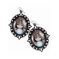 Multicoloured - Front - Bristol Novelty Fortune Teller Dangle Earrings