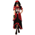 Red-Black-White - Front - Bristol Novelty Womens-Ladies Day Of The Dead Costume