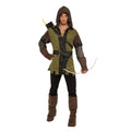 Green-Brown-Black - Front - Bristol Novelty Mens Forest Bandit Costume