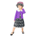 Purple-Black-White - Front - Bristol Novelty Girls Little Old Lady Costume