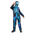 Black-Blue - Front - Bristol Novelty Boys Skeleton Costume