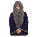 Grey - Back - Bristol Novelty Wizard Beard & Wig Set