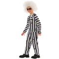 Black-White - Side - Beetlejuice Boys Striped Costume