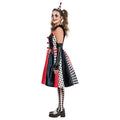 White-Black-Red - Side - Bristol Novelty Womens-Ladies Clown Monochrome Costume