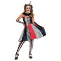 White-Black-Red - Front - Bristol Novelty Womens-Ladies Clown Monochrome Costume